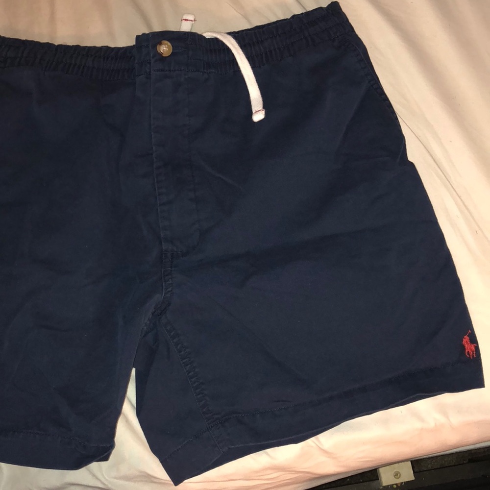 Navy blue Ralph Lauren biker shorts classic fit